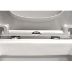 Euroshowers ONE Seat Short D-Shape Soft Close Toilet Seat - White