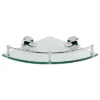 Orion Glass Corner Shelf - Chrome -Bathroom Accessories 8117 detail1