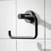 Miller Bond Black Toilet Roll Holder -Bathroom Accessories 8710b l