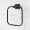 Miller Atlanta Matt Black Towel Ring -Bathroom Accessories 8805b l