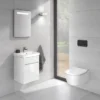 Villeroy & Boch Villeroy And Boch ViConnect Glass Glossy Black Dual Flush Plate 1 Villeroy & Boch Villeroy And Boch ViConnect Glass Glossy Black Dual Flush Plate -Bathroom Accessories 922400rb d2
