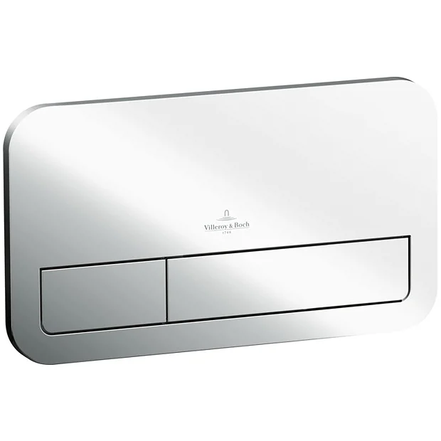 Villeroy & Boch Villeroy And Boch ViConnect Chrome Dual Flush Plate 4 Villeroy & Boch Villeroy And Boch ViConnect Chrome Dual Flush Plate - Image 2
