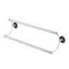 Burlington Double Towel Rail - Walnut -Bathroom Accessories a17wal l