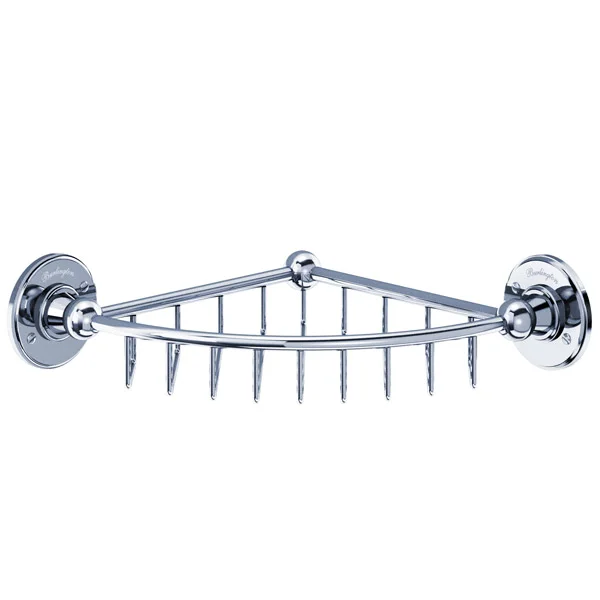 Burlington - Chrome Shallow Corner Basket 3 Burlington - Chrome Shallow Corner Basket