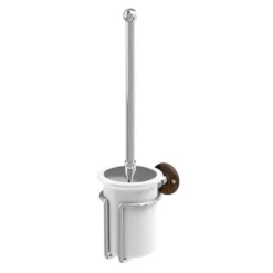 Burlington Toilet Brush Holder - Walnut