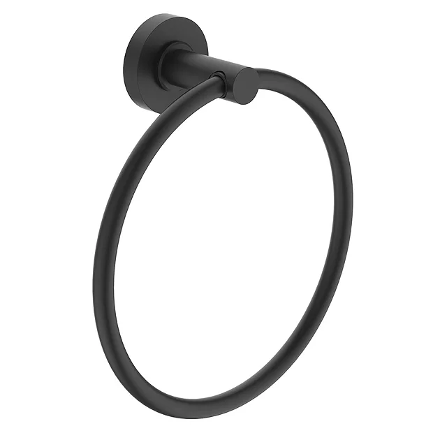 Ideal Standard Silk Black IOM Towel Ring 4 Ideal Standard Silk Black IOM Towel Ring - Image 2
