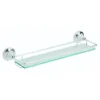 Heritage - Clifton Glass Gallery Shelf - Chrome -Bathroom Accessories acc08 l