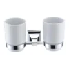 Heritage Chancery Double Tumbler & Holder - Chrome 1 Heritage Chancery Double Tumbler & Holder - Chrome -Bathroom Accessories achdthc l
