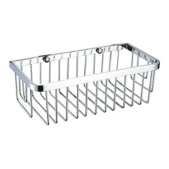 Heritage Rectangle Wire Basket - Chrome