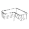 Milan Rectangular Corner Wire Soap Basket - Chrome 2 Milan Rectangular Corner Wire Soap Basket - Chrome -Bathroom Accessories acsb02 d1