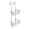 Alberta 2 Tier Hanging Shower Caddy - Chrome