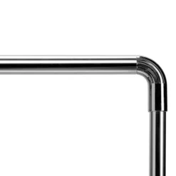 Croydex L Shaped Telescopic Shower Cubicle Rod - Chrome -Bathroom Accessories ad103000ai2
