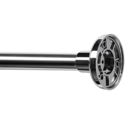 Croydex L Shaped Telescopic Shower Cubicle Rod - Chrome -Bathroom Accessories ad103000ai3