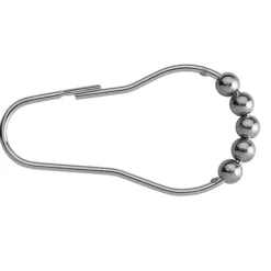 Croydex 12 Chrome Ball Shower Curtain Rings -Bathroom Accessories ak141641ai3