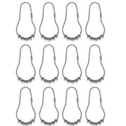 Croydex 12 Chrome Ball Shower Curtain Rings