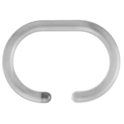 Croydex C-Type Shower Curtain Rings - Clear -Bathroom Accessories ak142132ai2