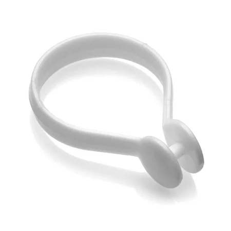 Croydex White Button Shower Curtain Rings 4 Croydex White Button Shower Curtain Rings - Image 2