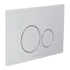 BagnoDesign Aquaeco Chrome Dual Flush Plate With Round Buttons
