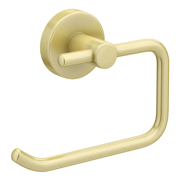 Arezzo Round Brushed Brass 4-Piece Bathroom Accessory Pack 5 Arezzo Round Brushed Brass 4-Piece Bathroom Accessory Pack - Image 3