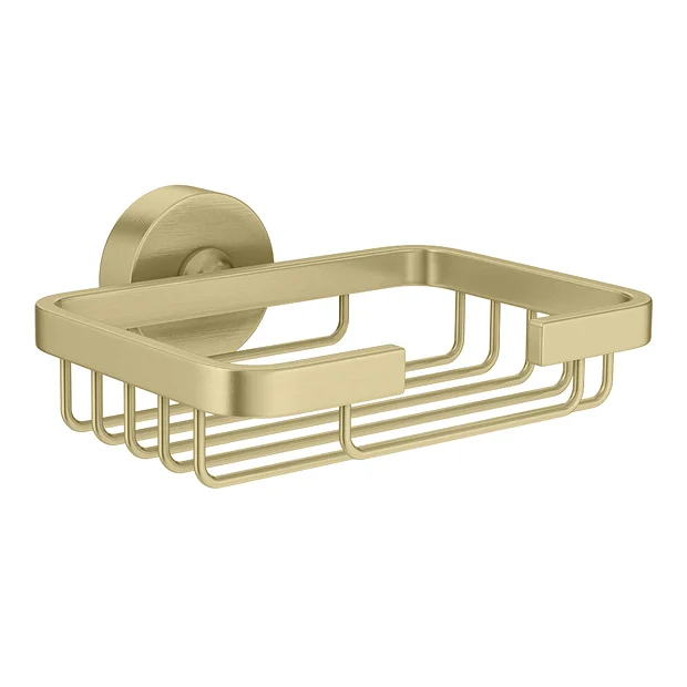Arezzo Round Brushed Brass 4-Piece Bathroom Accessory Pack 3 Arezzo Round Brushed Brass 4-Piece Bathroom Accessory Pack