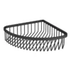 Arezzo Matt Black Wire Corner Shower Basket 2 Arezzo Matt Black Wire Corner Shower Basket -Bathroom Accessories azblk27 n d1