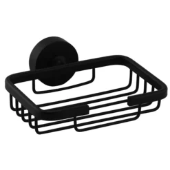 Arezzo Round Matt Black 4-Piece Bathroom Accessory Pack -Bathroom Accessories azbrdacd3