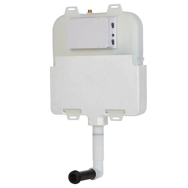 Arezzo Compact Concealed Cistern With Polished Chrome Flush Plate - Square Buttons 6 Arezzo Compact Concealed Cistern With Polished Chrome Flush Plate - Square Buttons - Image 4