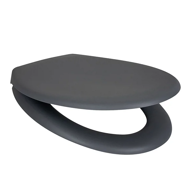 Arezzo Matt Grey Soft Close Toilet Seat 4 Arezzo Matt Grey Soft Close Toilet Seat - Image 2