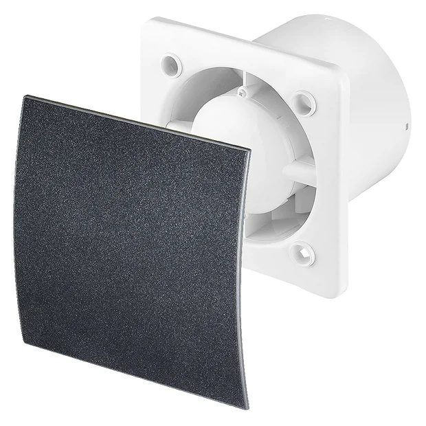 Arezzo 100mm Silent Extractor Fan - Standard - Graphite 4 Arezzo 100mm Silent Extractor Fan - Standard - Graphite - Image 2