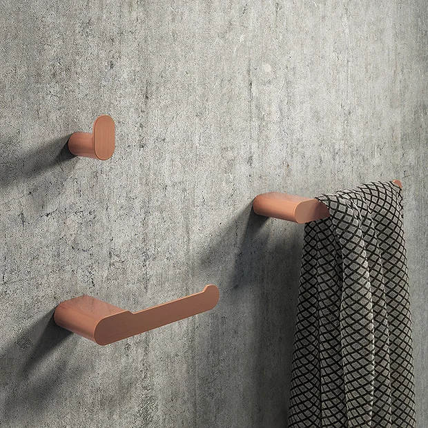 Arezzo Rose Gold 3-Piece Bathroom Accessory Pack 4 Arezzo Rose Gold 3-Piece Bathroom Accessory Pack - Image 2