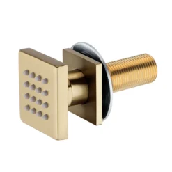 Arezzo Brushed Brass Body Jet - 1 X Slim Square Jet 8 Arezzo Brushed Brass Body Jet - 1 X Slim Square Jet -Bathroom Accessories azsqjbb d1