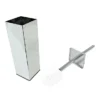 Arezzo Square Toilet Brush Chrome