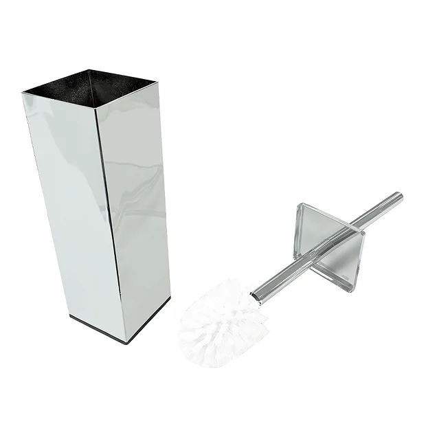 Arezzo Square Toilet Brush Chrome 3 Arezzo Square Toilet Brush Chrome