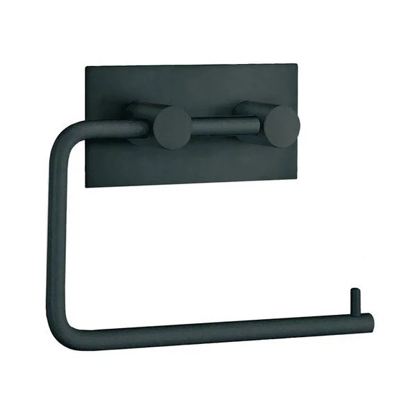 Smedbo Beslagsboden Wall Mounted Toilet Paper Holder - Black Matt 3 Smedbo Beslagsboden Wall Mounted Toilet Paper Holder - Black Matt
