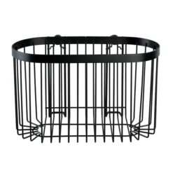 Black Large Wire Shower Basket -Bathroom Accessories blklsb d1