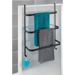 Black Hanging Towel Rack