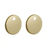 Britton Bathrooms Toilet Seat Hinge Cover Plates - Brushed Brass -Bathroom Accessories brh.01bb l