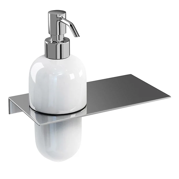Britton Bathrooms - Stainless Steel Shelf - Offset Hole 3 Britton Bathrooms - Stainless Steel Shelf - Offset Hole