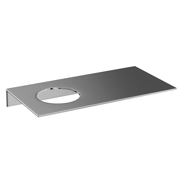 Britton Bathrooms - Stainless Steel Shelf - Offset Hole 4 Britton Bathrooms - Stainless Steel Shelf - Offset Hole - Image 2