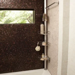 Simplehuman Tension Shower Caddy -Bathroom Accessories bt1062 d3