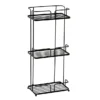 Cruze Black 3-Tier Freestanding Shower Caddy -Bathroom Accessories c3tfsscb l