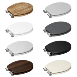 Carlton Soft Close Toilet Seat With Chrome Hinges -Bathroom Accessories carlseatvcd2