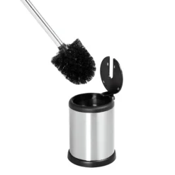 Cruze Brushed Steel Freestanding Toilet Brush & Holder