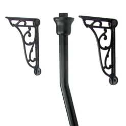 Chatsworth High Level Flush Pipe Kit Matt Black -Bathroom Accessories ch961mb d1