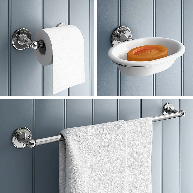 Chatsworth 1928 Traditional 3-Piece Bathroom Accessory Pack 4 Chatsworth 1928 Traditional 3-Piece Bathroom Accessory Pack - Image 2
