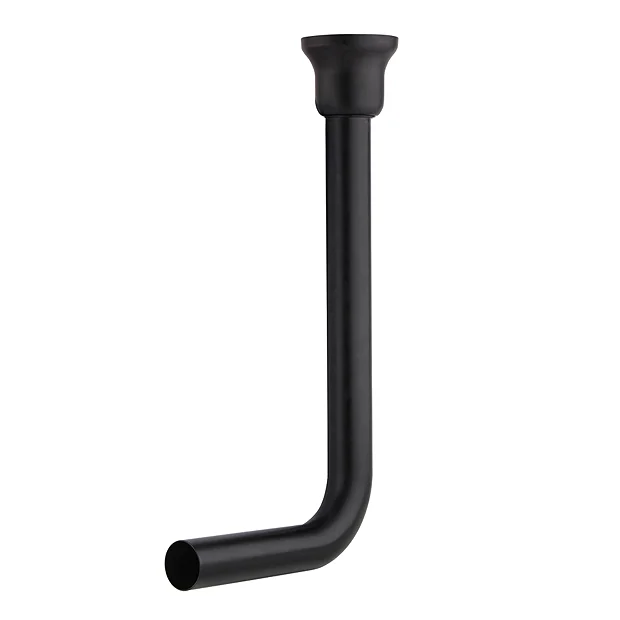 Chatsworth Low Level Flush Pipe Matt Black 4 Chatsworth Low Level Flush Pipe Matt Black - Image 2