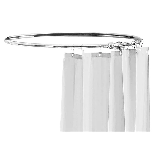 Chatsworth Luxury Chrome Plated 825mm Circular Shower Curtain Rail 3 Chatsworth Luxury Chrome Plated 825mm Circular Shower Curtain Rail