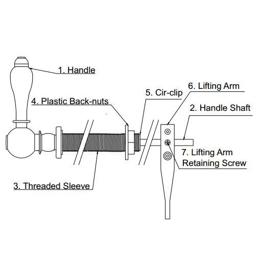 Heritage - Traditional Cistern Lever - Vintage Gold 3 Heritage - Traditional Cistern Lever - Vintage Gold