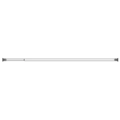 Croydex 8' 6" Self Supporting Telescopic Shower Cubicle Rod - Chrome -Bathroom Accessories croydextelescopicwhiteshowerrodad102022d1 1