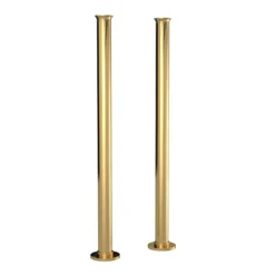 Hudson Reed Brushed Brass Freestanding Bath Standpipes